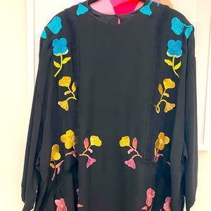 Cynthia Rowley embroidered blouse